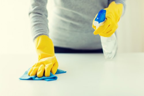 Fabric stain removal on a sofa in Holborn