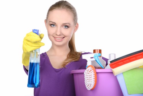 Final safety check after professional carpet cleaning service